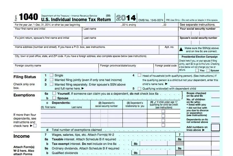 tax-form-1040-the-basics